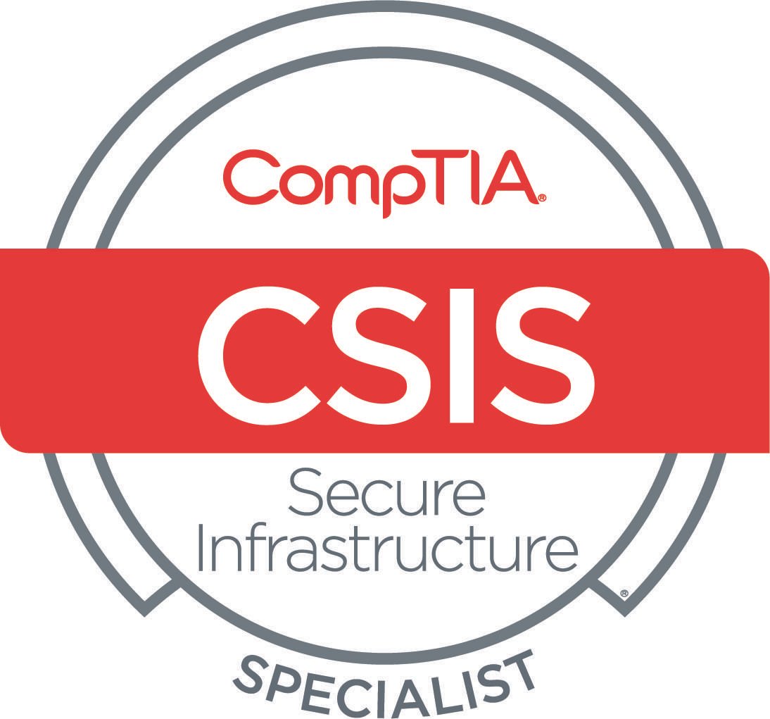 Cybersecurity CompTIA Secure Infrastructure Specialist - CSIS logo CompTIA SCIS